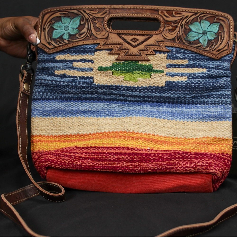 Multicolor Woven Women's Bag